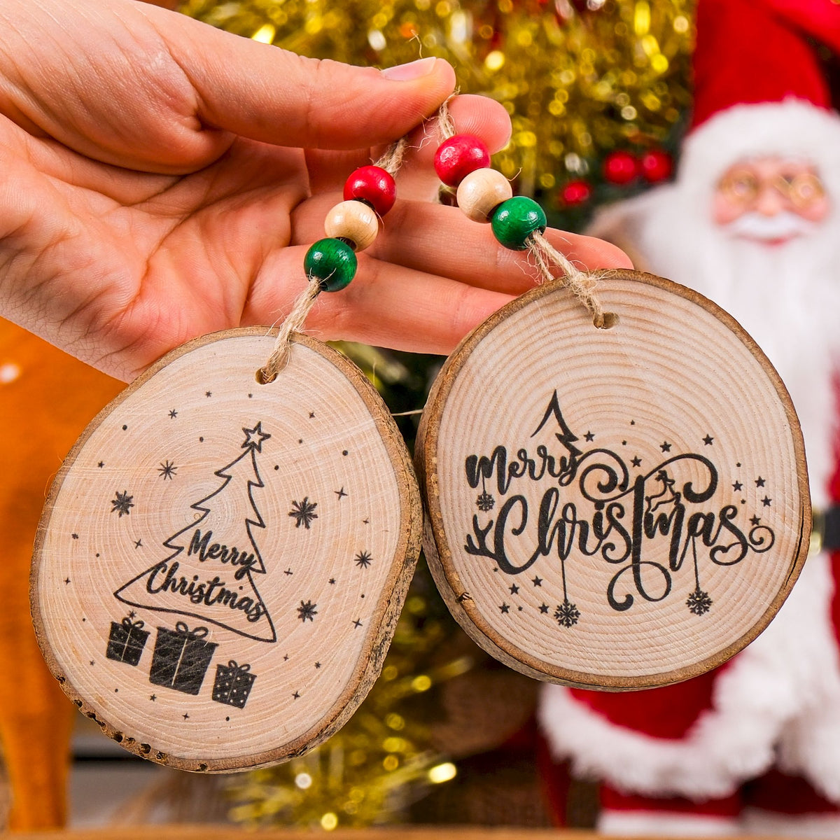 Christmas Tree Round Ornament, Gift Exchange, Gift Idea, Xmas Tree