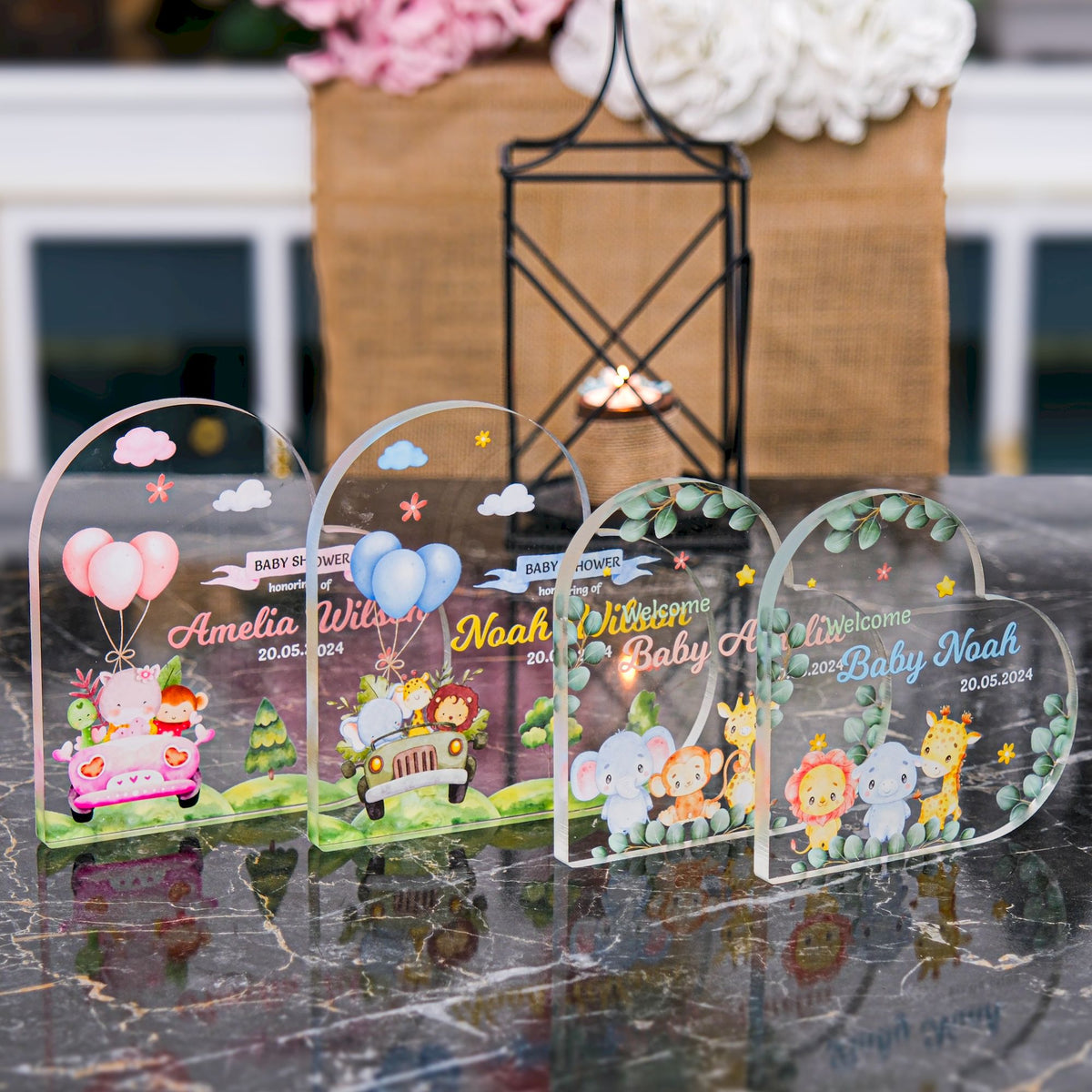 Personalized Handmade Baby Shower Decorations Gift Plaque