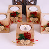 Personalized Christmas Gift, Christmas Wood Candle Holder, Noel New Year Happy Holiday Gifts Items designed by Happy Times Favors, a handmade gift shop. Wooden candle holder decorated with real natural dried flowers, personalized wooden name tag and tealight. Ideal for Christmas, Noel, New Year, Happy Holiday party gifts. Personalized Christmas Gifts, Custom Gifts for Christmas, Christmas decorations, ornaments