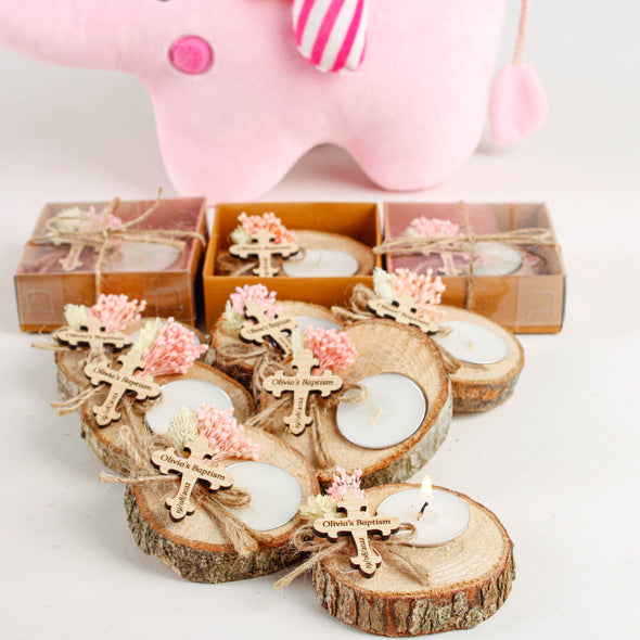 Party favors and gifts for baptism, christening, communion