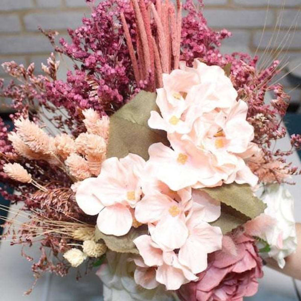 Wedding Bouquet with Natural Dried Flowers - Happy Times Favors