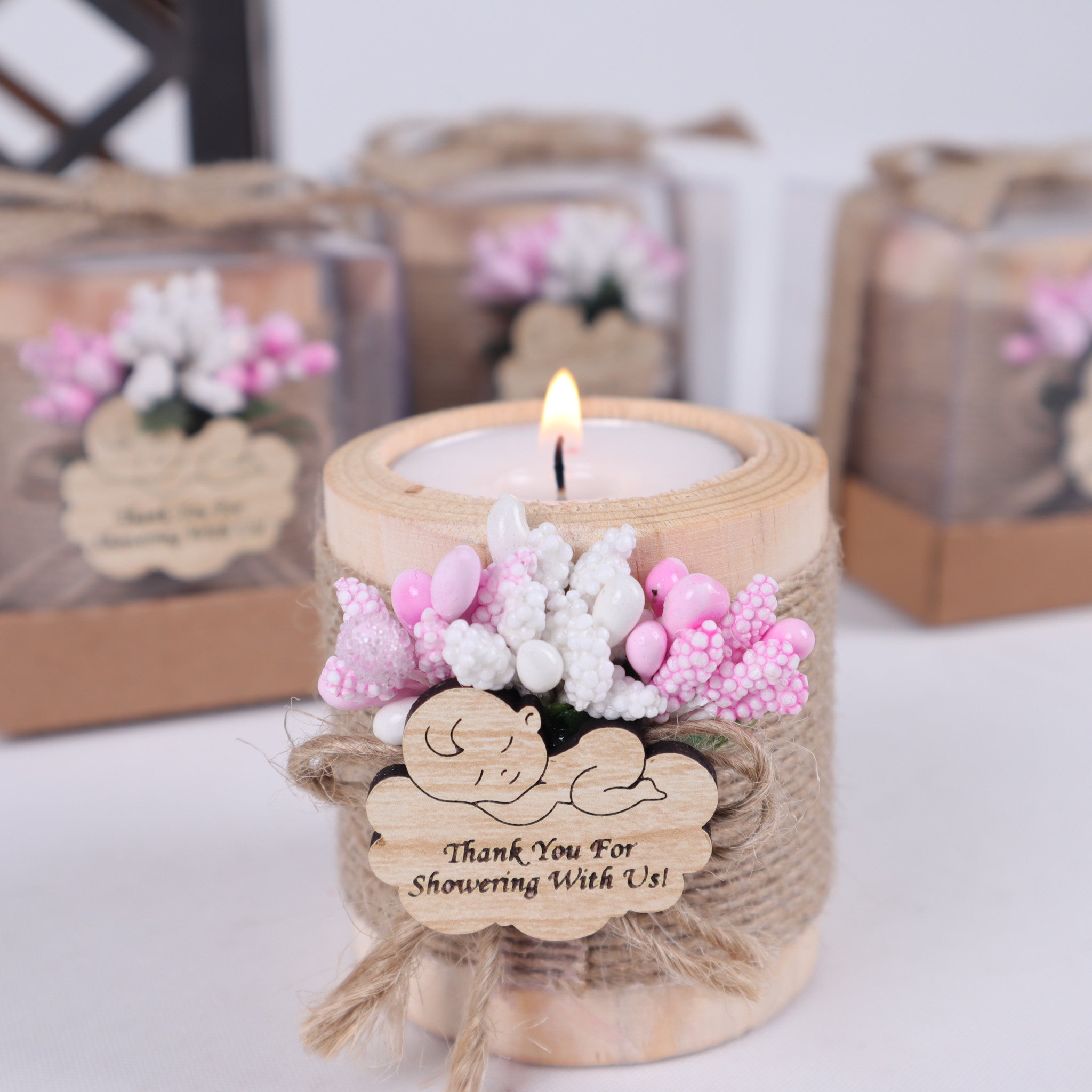 Wooden Candle Holders