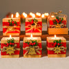 Personalized Christmas Gift, Christmas Wooden Candle Holder, Noel New Year Happy Holiday Gifts, Christmas 2024 Ornament, Gift Exchange Items designed by Happy Times Favors, a handmade gift shop. Wooden candle holder decorated with flowers. Are ideal for Christmas, Noel, New Year, and party gifts.  Personalized ornaments, Christmas table decorations, Christmas decoration, Christmas ornament, Christmas gift, Custom Xmas ornaments, Unique Xmas gifts.