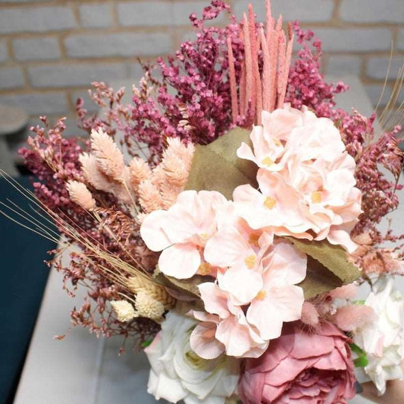 Wedding Bouquet with Natural Dried Flowers - Happy Times Favors