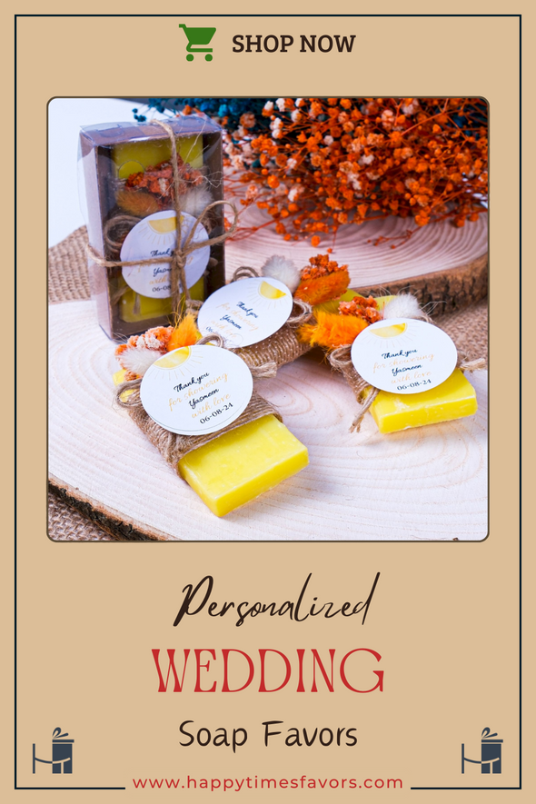 Personalized Scented Soap Wedding Favors for Guests, Bridal Shower Favors, Baby Shower Personalized Soap Favors, Baptism Favors, Bridesmaid Soap Gifts Items designed by Happy Times Favors, a handmade gift shop. These items are ideal for bridal shower gifts, bridal shower presents, gifts to give at a bridal shower, present for wedding shower, wedding gift ideas, bridesmaid present, bridal shower favor, wedding favor for guests, wedding gift for guests, thank you gift.