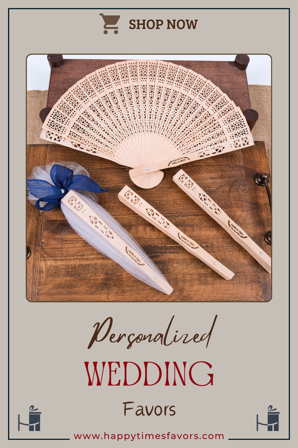 Personalized Wedding Favors: Engraved Wooden Hand Fans (Sandalwood) Items designed by Happy Times Favors, a handmade gift shop. This item is ideal for, wedding favors, unique gifts for guests, thank you gifts, bridal shower favors, baptism favors, bridesmaid favors, engagement favors, party gifts, Noel, New Year, Happy Holiday. Personalized Christmas Gifts, Custom Gifts for Christmas

