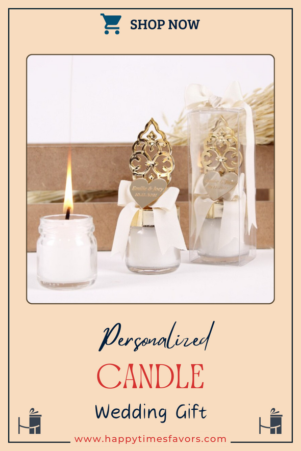 Personalized Candle Favor, Bridal Shower Gifts, Wedding Favors for Guests in Bulk Items designed by Happy Times Favors, a handmade gift shop. These are Handmade Customizable Candle in the Glass Jar. We personalize Tag, flowers. This luxury product is designed for Baby Shower, bridal showers, Baptism, wedding favors. We design this unique favor for your bridal shower, baby shower, christening gift.