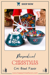 Turkish Cini Porcelain Bowl Christmas Favors, Christmas Party Favors, New Year Xmas Favors Coworker Happy Holiday Favors Items designed by Happy Times Favors, a handmade gift shop. We designed this tile/ceramic/porcelain bohemian theme wedding favor ideas, boho gifts, handmade candy bowl, Best for Wedding Gift, Bridal Shower gift, Baby Shower gift, Christening gift, Baptism gift, Graduation gift, birthday gift or any Party favors.