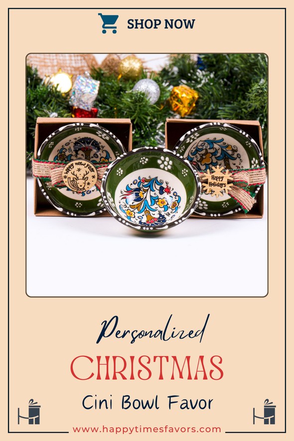 Turkish Cini Porcelain Bowl Christmas Favors, Christmas Party Favors, New Year Xmas Favors Coworker Happy Holiday Favors Items designed by Happy Times Favors, a handmade gift shop. We designed this tile/ceramic/porcelain bohemian theme wedding favor ideas, boho gifts, handmade candy bowl, Best for Wedding Gift, Bridal Shower gift, Baby Shower gift, Christening gift, Baptism gift, Graduation gift, birthday gift or any Party favors.
