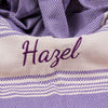 Bridesmaid Personalized Gift Towel Embroidery, Personalized Turkish Beach Towel, Hammam Towel, Bath Towel with Name, Wedding Favor for Guest Items designed by Happy Times Favors, a handmade gift shop. These beach towels are best for bridesmaid proposal, bridal shower, wedding, gift for the beach, girlfriend gift, home decor gifts, boyfriend gift, best friend gift, Bachelor Party Favors, housewarming gift, bath and baby shower, baptism or any other events.