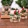 Personalized Christmas Gift, Christmas Wooden Candle Holder, Noel New Year Happy Holiday Gifts, Christmas 2024 Ornament, Gift Exchange Items designed by Happy Times Favors, a handmade gift shop. Wooden candle holder decorated with flowers. Are ideal for Christmas, Noel, New Year, and party gifts.  Personalized ornaments, Christmas table decorations, Christmas decoration, Christmas ornament, Christmas gift, Custom Xmas ornaments, Unique Xmas gifts.