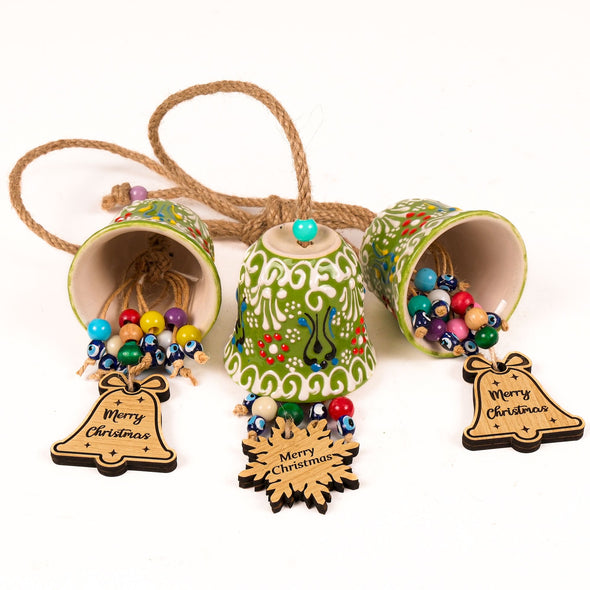 Turkish Cini Porcelain Christmas Tree Ornament, Christmas Ornament Ceramic Bell, Christmas Decoration, Christmas Gift Ceramic Bell Tree Hang Items designed by Happy Times Favors, a handmade gift shop, are ideal for Christmas, Noel, New Year, Happy Holiday unique gifts, thank you gifts, Xmas, Personalized Christmas Ornament, Custom New Year Favors, Personalized Christmas Gifts, Custom Gifts for Christmas, Christmas decorations, Personalized tree ornaments. 