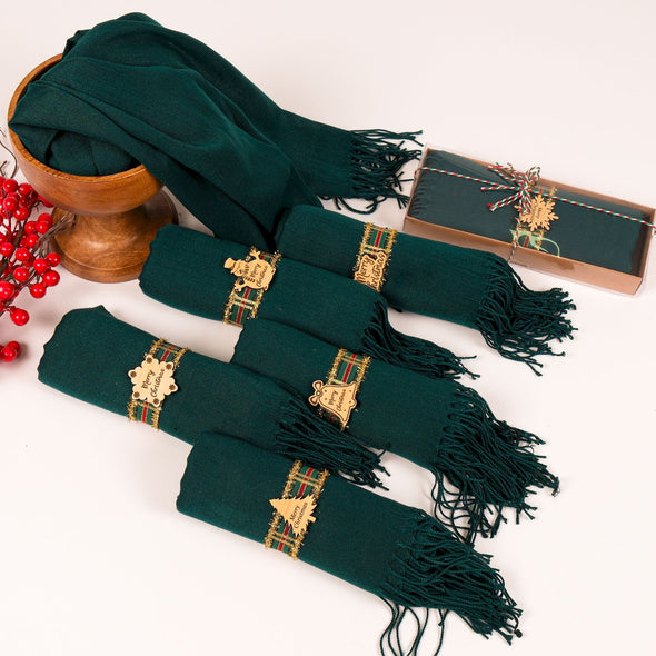 Personalized Christmas Gift, Custom Scarf, Shawl, Merry Christmas Pashmina, New Year Shawl, Winter Accessory, Holiday Fashion, Gift Ideas Items designed by Happy Times Favors, a handmade gift shop. Personalized Scarf for Christmas, New Year, Noel, Bridal Shower, Wedding Shower, Fall Wedding. Pashmina scarves has Custom bands or monogrammed, stitched scarf. We can customize them with logo or name. These are unique wedding shawl for guests.