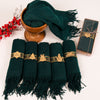 Personalized Christmas Gift, Custom Scarf, Shawl, Merry Christmas Pashmina, New Year Shawl, Winter Accessory, Holiday Fashion, Gift Ideas Items designed by Happy Times Favors, a handmade gift shop. Personalized Scarf for Christmas, New Year, Noel, Bridal Shower, Wedding Shower, Fall Wedding. Pashmina scarves has Custom bands or monogrammed, stitched scarf. We can customize them with logo or name. These are unique wedding shawl for guests.