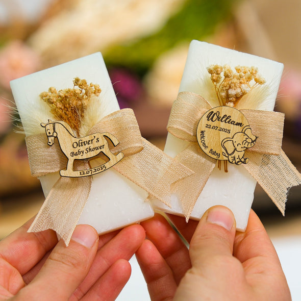 Baby Shower Favors, Natural Scented Soap Favors, First Birthday, Party Favors for Guests