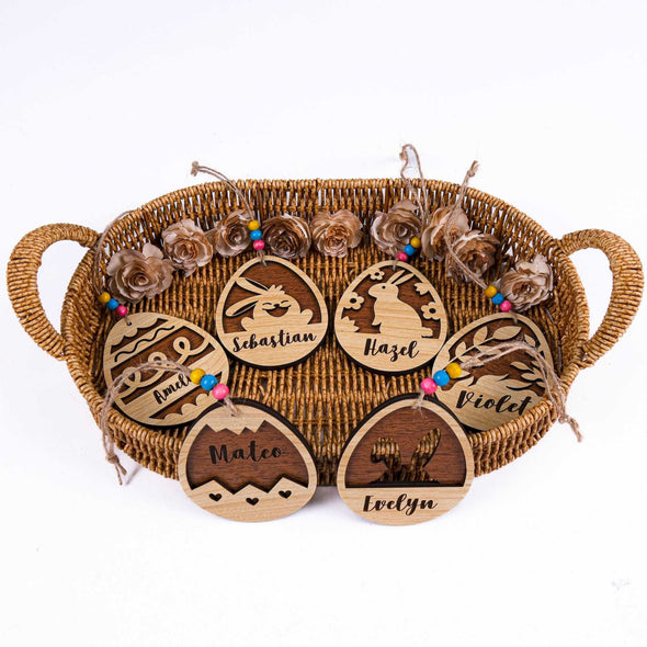 Personalized Easter Basket Tags, Handmade Easter Name Charm Coworker Friend Family, Easter Bunny Wooden Name Tag Stuffers, Easter Gift Tags Items designed by Happy Times Favors, a handmade gift shop, are ideal for Christmas, Noel, New Year, Happy Holiday unique gifts, thank you gifts, Xmas, Personalized Christmas Ornament, Custom New Year Favors, Personalized Christmas Gifts, Custom Gifts for Christmas, Christmas decorations, Personalized tree ornaments. 