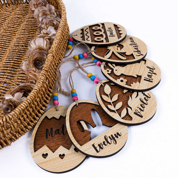 Personalized Easter Basket Tags, Handmade Easter Name Charm Coworker Friend Family, Easter Bunny Wooden Name Tag Stuffers, Easter Gift Tags Items designed by Happy Times Favors, a handmade gift shop, are ideal for Christmas, Noel, New Year, Happy Holiday unique gifts, thank you gifts, Xmas, Personalized Christmas Ornament, Custom New Year Favors, Personalized Christmas Gifts, Custom Gifts for Christmas, Christmas decorations, Personalized tree ornaments. 