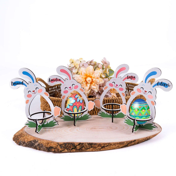 Personalized Easter Egg Holder Name Tag, Handmade Easter Name Charm Coworker Friend Family, Easter Bunny Wooden Name Egg Holder, Easter Gift Items designed by Happy Times Favors, a handmade gift shop, are ideal for Christmas, Noel, New Year, Happy Holiday unique gifts, thank you gifts, Xmas, Personalized Christmas Ornament, Custom New Year Favors, Personalized Christmas Gifts, Custom Gifts for Christmas, Christmas decorations, Personalized tree ornaments. 