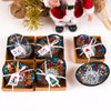 Turkish Cini Porcelain Bowl Christmas Favors, Christmas Party Favors, New Year Xmas Favors Coworker Happy Holiday Favors Items designed by Happy Times Favors, a handmade gift shop. We designed this tile/ceramic/porcelain bohemian theme wedding favor ideas, boho gifts, handmade candy bowl, Best for Wedding Gift, Bridal Shower gift, Baby Shower gift, Christening gift, Baptism gift, Graduation gift, birthday gift or any Party favors.