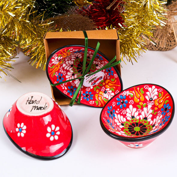 Turkish Cini Porcelain Bowl Christmas Favors, Christmas Party Favors, New Year Xmas Favors Coworker Happy Holiday Favors Items designed by Happy Times Favors, a handmade gift shop. We designed this tile/ceramic/porcelain bohemian theme wedding favor ideas, boho gifts, handmade candy bowl, Best for Wedding Gift, Bridal Shower gift, Baby Shower gift, Christening gift, Baptism gift, Graduation gift, birthday gift or any Party favors.
