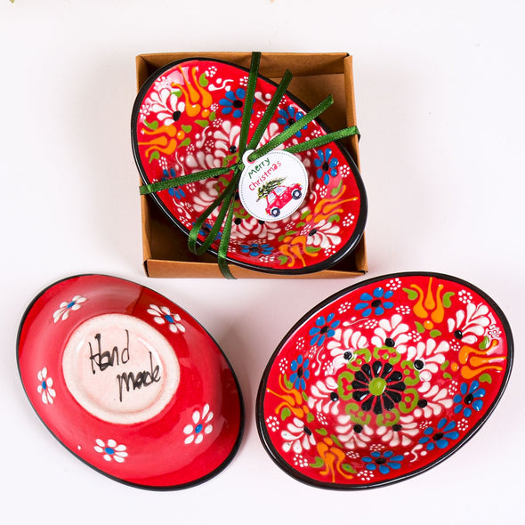 Turkish Cini Porcelain Bowl Christmas Favors, Christmas Party Favors, New Year Xmas Favors Coworker Happy Holiday Favors Items designed by Happy Times Favors, a handmade gift shop. We designed this tile/ceramic/porcelain bohemian theme wedding favor ideas, boho gifts, handmade candy bowl, Best for Wedding Gift, Bridal Shower gift, Baby Shower gift, Christening gift, Baptism gift, Graduation gift, birthday gift or any Party favors.
