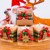 Personalized Christmas Gift, Christmas Wooden Candle Holder, Noel New Year Happy Holiday Gifts, Christmas 2024 Ornament, Gift Exchange Items designed by Happy Times Favors, a handmade gift shop. Wooden candle holder decorated with flowers. Are ideal for Christmas, Noel, New Year, and party gifts.  Personalized ornaments, Christmas table decorations, Christmas decoration, Christmas ornament, Christmas gift, Custom Xmas ornaments, Unique Xmas gifts.
