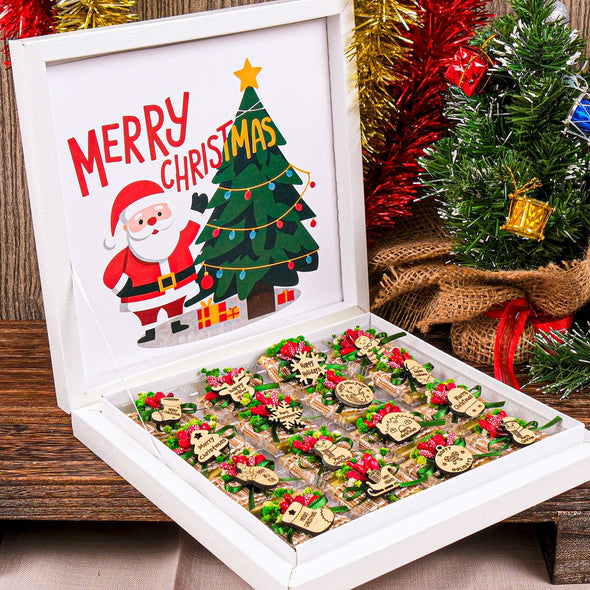 Christmas Chocolate Box, Christmas Present Idea Chocolate Favor, Christmas Chocolate Gift, Xmas Gift Idea, Noel Gift, Christmas Gifts for Girlfriend, Xmas Chocolate Box, Holiday Chocolate Designed by Happy Times Favors, a handmade gift shop ideal for christmas present idea unique Christmas gift corporate Christmas chocolate gift box holiday gift