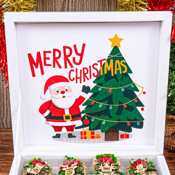 Christmas Chocolate Box, Christmas Present Idea Chocolate Favor, Christmas Chocolate Gift, Xmas Gift Idea, Noel Gift, Christmas Gifts for Girlfriend, Xmas Chocolate Box, Holiday Chocolate Designed by Happy Times Favors, a handmade gift shop ideal for christmas present idea unique Christmas gift corporate Christmas chocolate gift box holiday gift