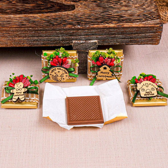 Christmas Chocolate Box, Christmas Present Idea Chocolate Favor, Christmas Chocolate Gift, Xmas Gift Idea, Noel Gift, Christmas Gifts for Girlfriend, Xmas Chocolate Box, Holiday Chocolate Designed by Happy Times Favors, a handmade gift shop ideal for christmas present idea unique Christmas gift corporate Christmas chocolate gift box holiday gift