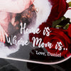 Personalized Mothers Day UV Photo Frame, Personalized Picture Frame, Mom Plaque Stand, Mother Plaque, Custom Mothers Days Gift Table Decor Items designed by Happy Times Favors, a handmade gift shop. These items are ideal for mothers day gifts, baby shower favors, baby shower gifts, baby shower decorations, baptism favors, christening party favors, wedding favors, thank you gifts, bridal shower favor, engagement favor, first communion favor, birthday gift