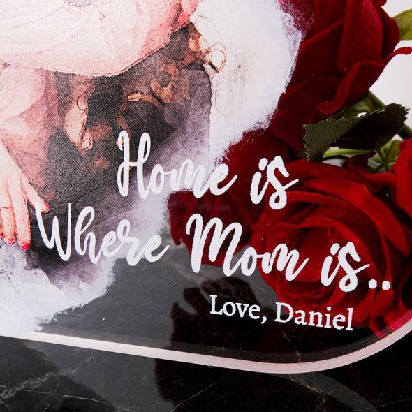Personalized Mothers Day UV Photo Frame, Personalized Picture Frame, Mom Plaque Stand, Mother Plaque, Custom Mothers Days Gift Table Decor Items designed by Happy Times Favors, a handmade gift shop. These items are ideal for mothers day gifts, baby shower favors, baby shower gifts, baby shower decorations, baptism favors, christening party favors, wedding favors, thank you gifts, bridal shower favor, engagement favor, first communion favor, birthday gift