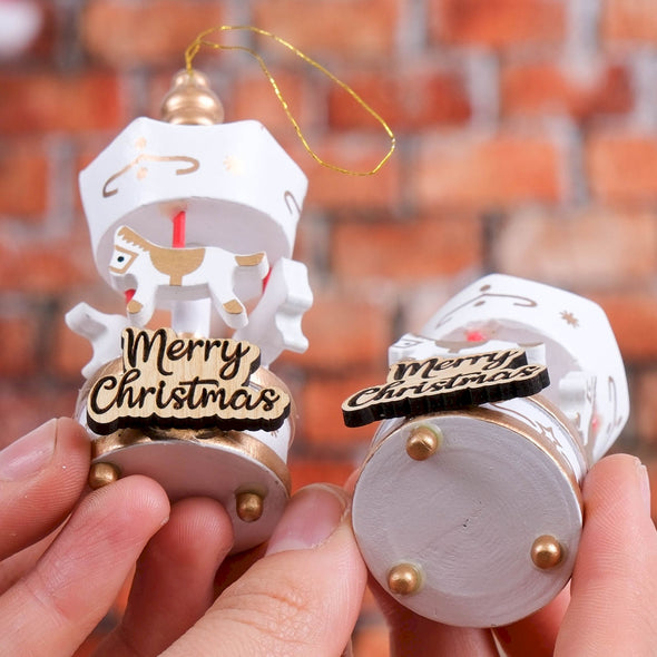Handcrafted Wooden Carousel Christmas Ornament, Vintage-Inspired Carousel Christmas Tree Decoration, Custom Carousel Favors, Party Gift Items designed by Happy Times Favors, a handmade gift shop. This items are ideal for thank you gifts, carousel favors, baby shower favors, baptism favors, wedding favors, party favors, personalized gifts, custom gifts, wooden carousel, carousel theme, decorative ornaments, gift boxes, baby shower gifts, birthday gifts