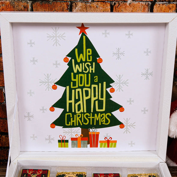 Christmas Chocolate Box, Christmas Present Idea Chocolate Favor, Christmas Chocolate Gift, Xmas Gift Idea, Noel Gift, Christmas Gifts for Girlfriend, Xmas Chocolate Box, Holiday Chocolate Designed by Happy Times Favors, a handmade gift shop ideal for christmas present idea unique Christmas gift Noel gift Christmas chocolate gift box Xmas Gift