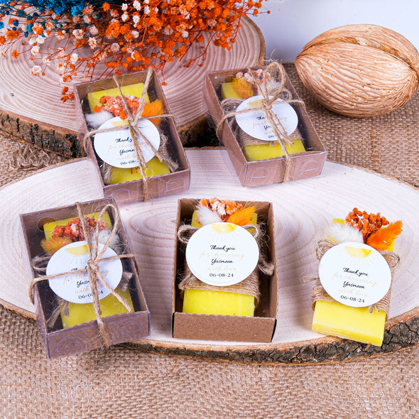 Personalized Scented Soap Wedding Favors for Guests, Bridal Shower Favors, Baby Shower Personalized Soap Favors, Baptism Favors, Bridesmaid Soap Gifts Items designed by Happy Times Favors, a handmade gift shop. These items are ideal for bridal shower gifts, bridal shower presents, gifts to give at a bridal shower, present for wedding shower, wedding gift ideas, bridesmaid present, bridal shower favor, wedding favor for guests, wedding gift for guests, thank you gift.