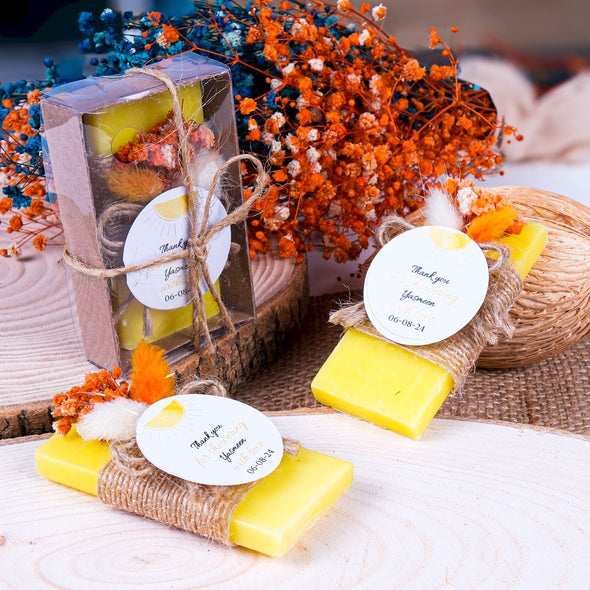 Personalized Scented Soap Wedding Favors for Guests, Bridal Shower Favors, Baby Shower Personalized Soap Favors, Baptism Favors, Bridesmaid Soap Gifts Items designed by Happy Times Favors, a handmade gift shop. These items are ideal for bridal shower gifts, bridal shower presents, gifts to give at a bridal shower, present for wedding shower, wedding gift ideas, bridesmaid present, bridal shower favor, wedding favor for guests, wedding gift for guests, thank you gift.