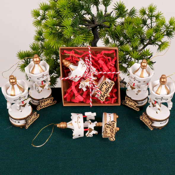 Handcrafted Wooden Carousel Christmas Ornament, Vintage-Inspired Carousel Christmas Tree Decoration, Custom Carousel Favors, Party Gift Items designed by Happy Times Favors, a handmade gift shop. This items are ideal for thank you gifts, carousel favors, baby shower favors, baptism favors, wedding favors, party favors, personalized gifts, custom gifts, wooden carousel, carousel theme, decorative ornaments, gift boxes, baby shower gifts, birthday gifts