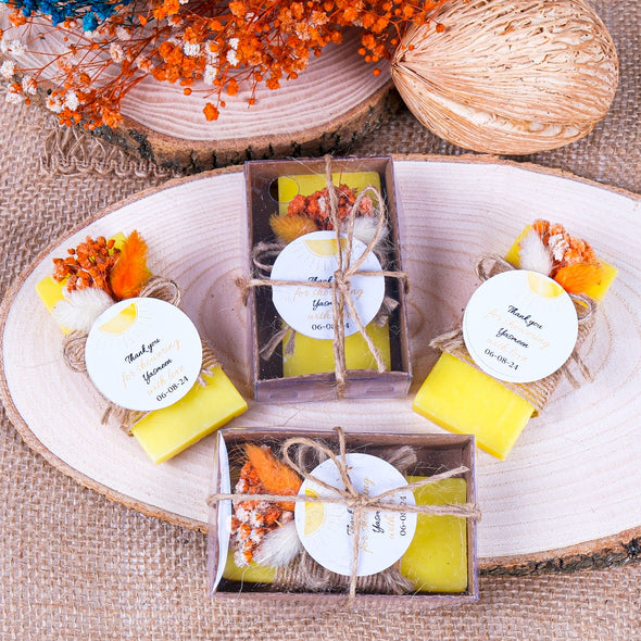 Personalized Scented Soap Wedding Favors for Guests, Bridal Shower Favors, Baby Shower Personalized Soap Favors, Baptism Favors, Bridesmaid Soap Gifts Items designed by Happy Times Favors, a handmade gift shop. These items are ideal for bridal shower gifts, bridal shower presents, gifts to give at a bridal shower, present for wedding shower, wedding gift ideas, bridesmaid present, bridal shower favor, wedding favor for guests, wedding gift for guests, thank you gift.