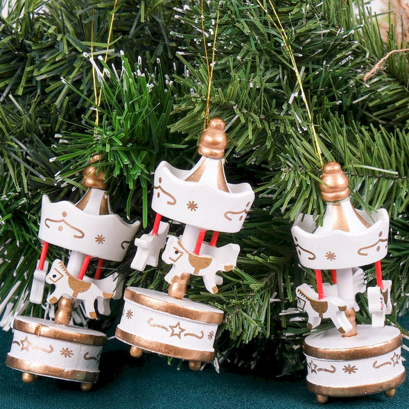 Handcrafted Wooden Carousel Christmas Ornament, Vintage-Inspired Carousel Christmas Tree Decoration, Custom Carousel Favors, Party Gift Items designed by Happy Times Favors, a handmade gift shop. This items are ideal for thank you gifts, carousel favors, baby shower favors, baptism favors, wedding favors, party favors, personalized gifts, custom gifts, wooden carousel, carousel theme, decorative ornaments, gift boxes, baby shower gifts, birthday gifts