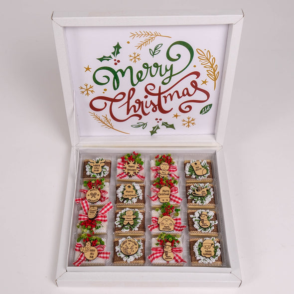Christmas Chocolate Box, Christmas Present Idea Chocolate Favor, Christmas Chocolate Gift, Xmas Gift Idea, Noel Gift, Christmas Gifts for Girlfriend, Xmas Chocolate Box, Holiday Chocolate Designed by Happy Times Favors, a handmade gift shop ideal for christmas present idea unique Christmas gift Noel gift Christmas chocolate gift box Xmas Gift