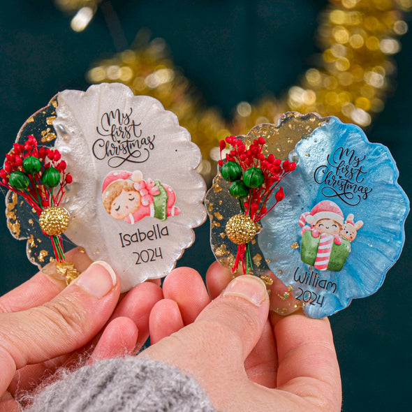 Personalized Christmas Gift Epoxy Magnet with Chic Box, Christmas Decor, Noel Gift, Xmas Gift, Xmas Decorations, Holiday Decor Designed by Happy Times Favors, a handmade gift shop. Ideal for Christmas, Noel gift, New Year, Happy Holiday, Christmas Gift, Christmas decoration, Xmas decor.