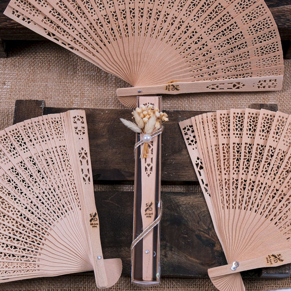 Personalized Wedding Favors: Engraved Wooden Hand Fans (Sandalwood) Items designed by Happy Times Favors, a handmade gift shop. This item is ideal for, wedding favors, unique gifts for guests, thank you gifts, bridal shower favors, baptism favors, bridesmaid favors, engagement favors, party gifts, Noel, New Year, Happy Holiday. Personalized Christmas Gifts, Custom Gifts for Christmas


