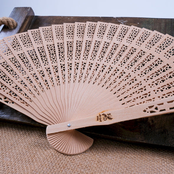 Personalized Wedding Favors: Engraved Wooden Hand Fans (Sandalwood) Items designed by Happy Times Favors, a handmade gift shop. This item is ideal for, wedding favors, unique gifts for guests, thank you gifts, bridal shower favors, baptism favors, bridesmaid favors, engagement favors, party gifts, Noel, New Year, Happy Holiday. Personalized Christmas Gifts, Custom Gifts for Christmas

