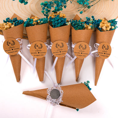 Handmade Mini Flower Bouquet Wedding Favor, Bridal Shower Wedding Gift, Personalized Wedding Favors for Guests in Bulk Happy Times Favors, my handmade gift shop produces customizable items ideal for wedding favors, baptism favors, baby shower bridal shower favor, thank you gifts