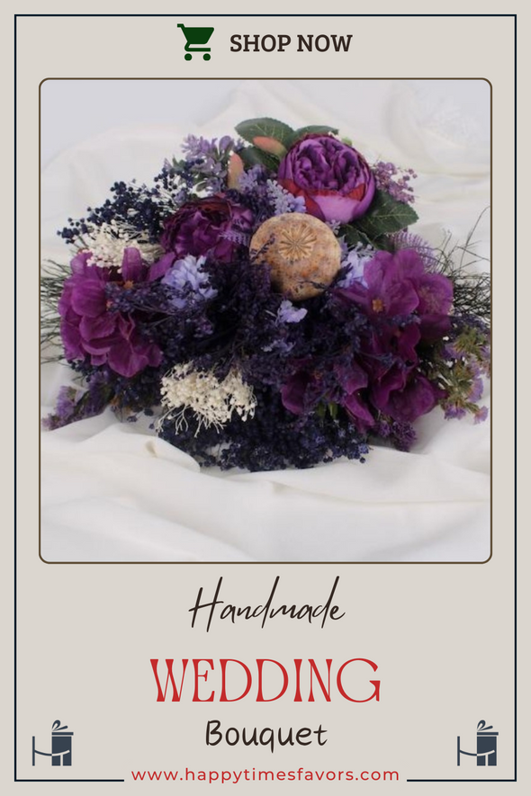 Wedding Bouquet with Natural Dried Flowers Items designed by Happy Times Favors, a handmade gift shop. Boho wedding bouquet, Boho bridal bouquet, bridesmaid flower bouquet, rustic wedding bouquets, rustic bridal bouquet, drying wedding bouquet, unique wedding bouquets, wedding bouquets for bridesmaids, bridal bouquets unique.