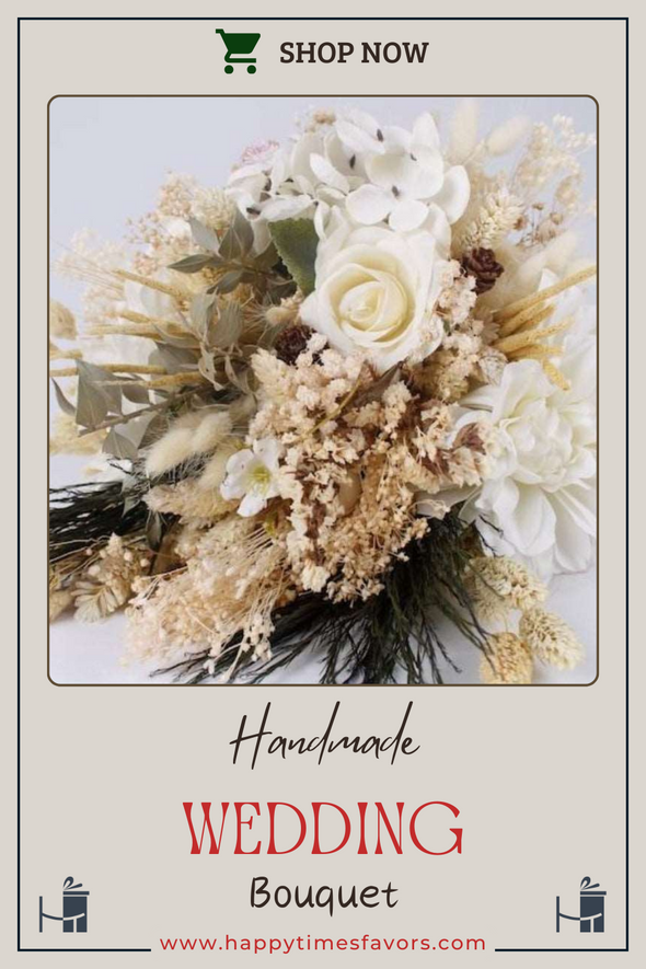 Wedding Bouquet with Natural Dried Flowers