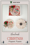 Epoxy Resin Magnet Christmas Gifts, Personalized Christmas Magnet Favor, New Year Gift, Christmas Favors for Family, Friends and Coworkers Items designed by Happy Times Favors, a handmade gift shop. Epoxy Resin magnet favor decorated with natural dried flowers. Ideal for Christmas gifts, Personalized Christmas Magnet Favor, New Year Gift, Noel, Xmas, Christmas Favors for Family, Friends and Coworkers, unique gifts for guests, thank you gifts, party gifts.