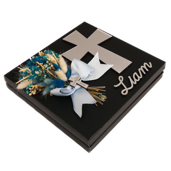 Baptism Chocolate Favors Box, Custom Chocolates, Bulk Baptism Favors, Baby Shower Favors Designed by Happy Times Favors, these bulk chocotale favors are ideal for baby shower, baptism favors, christening party favors, wedding favors, first communion.