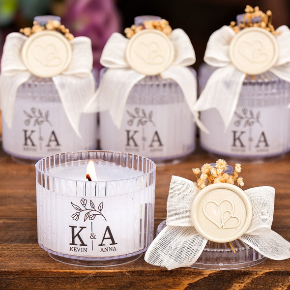 mini candle favors