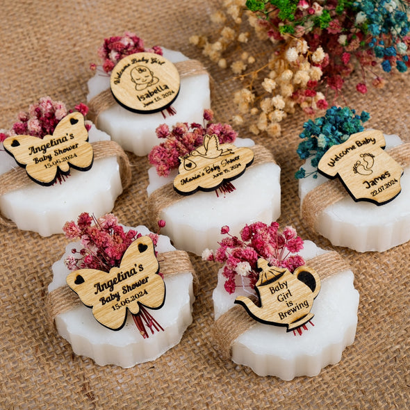 Baby Shower Favors Natural Scented Soap, Baby Shower Soap Favors, Handmade Soap, First Birthday, Baptism Favors Discover Happy Times Favors' handmade scented baby shower soaps—perfect for birthdays, baptisms, baby shower party favors for guests. Customizable and unique!