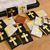 Baptism Chocolate Favors Box, Custom Chocolates, Bulk Baptism Favors, Baby Shower Favors Designed by Happy Times Favors, these bulk chocotale favors are ideal for baby shower, baptism favors, christening party favors, wedding favors, first communion.